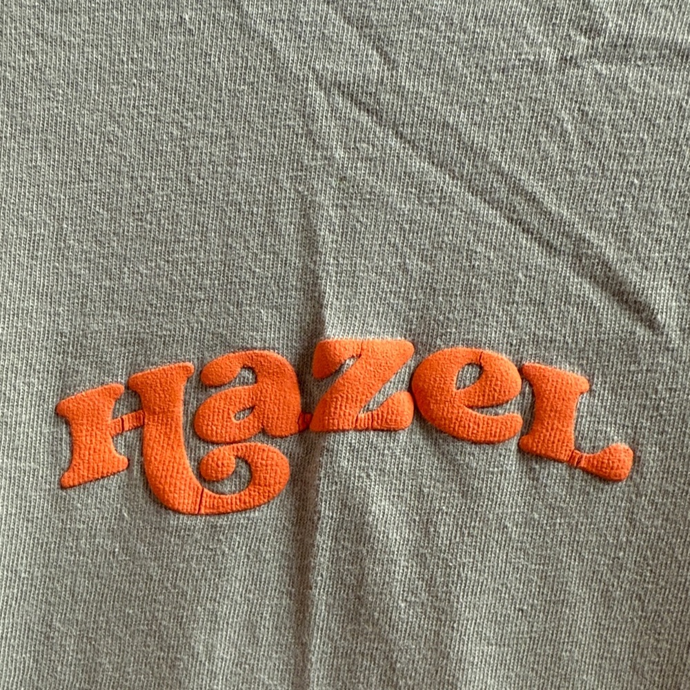 HAZEL BOUTIQUE Green T-Shirt with Orange Accents